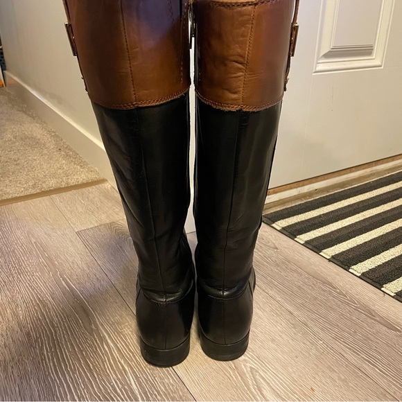 Tommy Hilfiger Shyanne Equestrian Tall Knee High Two Tone Riding Boots Size 7.5 - Picture 7 of 14